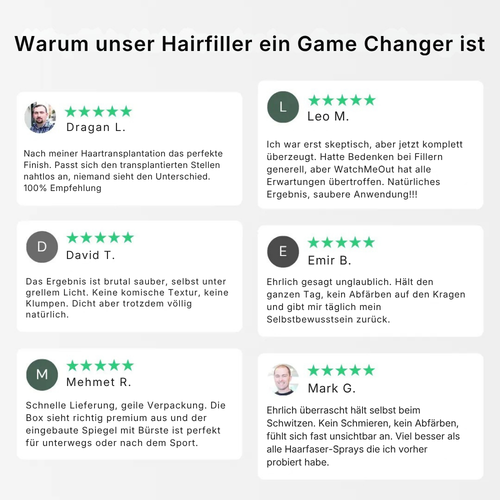Hairfiller™ für volles Haar in 30 Sekunden